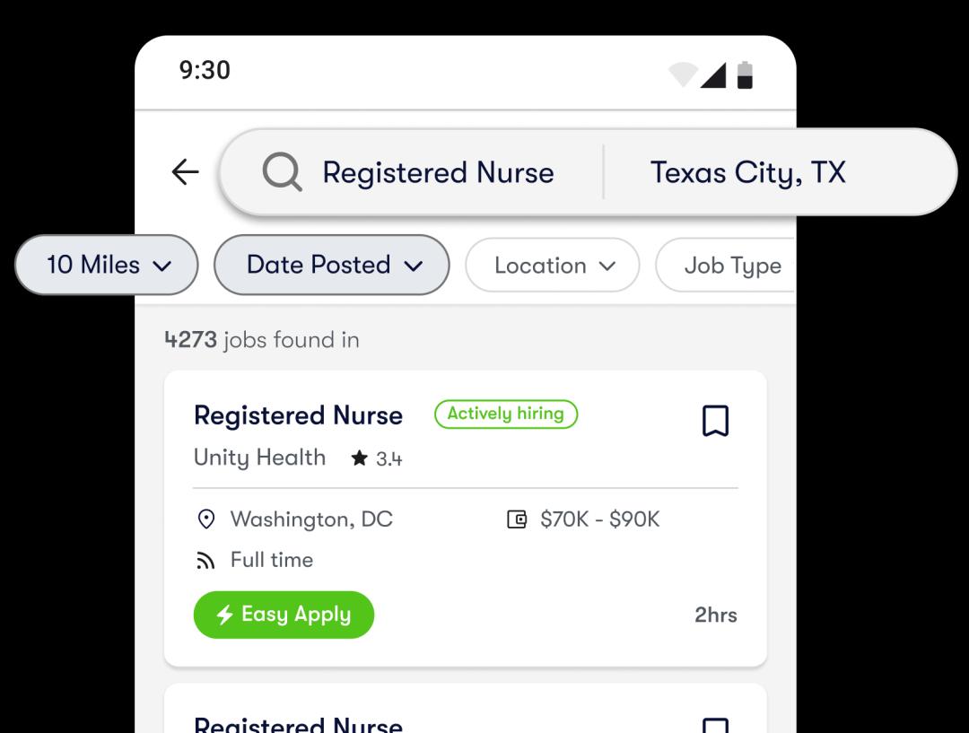 Personalized Job Search by MyNursingCareers