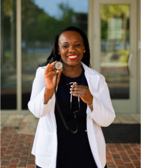 lady-doctor-showing-stethoscope